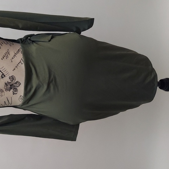 Cuty Fashion Ladies Slim Fit Olive Green Dress - Picture 6 of 9